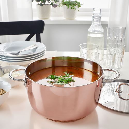 IKEA - FINMAT, copper pot, copper-stainless steel, 5 l