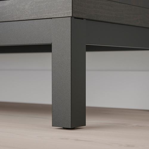 IKEA - KALLAX, leg for open shelving unit, black, 76x39x18 cm