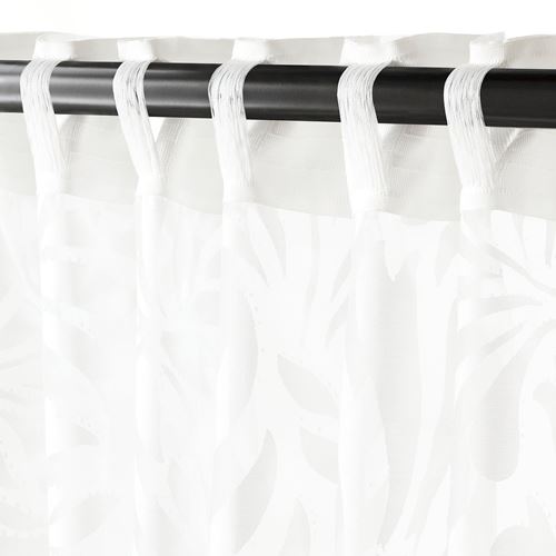 IKEA - SKAREFLY, sheer curtains, 1 pair, white, 145x300 cm