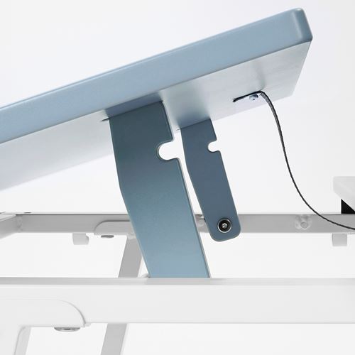 IKEA - PIPLARKA, çocuk çalışma masası, mavi-beyaz, 80x63 cm