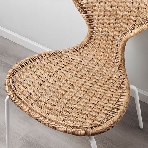 IKEA - ALVSTA, chair, rattan/white