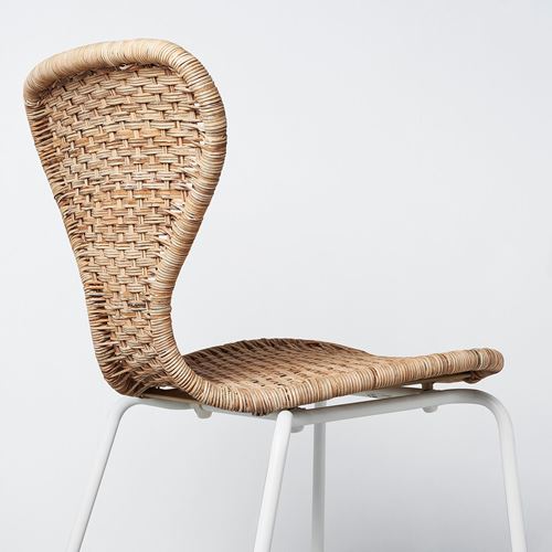 IKEA - ALVSTA, chair, rattan/white