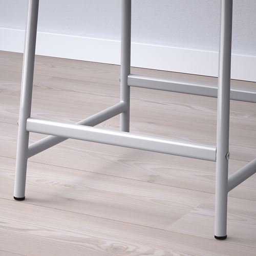 IKEA - GRASALA, bar stool, grey, 62 cm