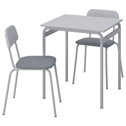 IKEA - GRASALA, kitchen table set, grey, 2 chairs