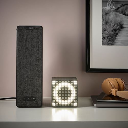 IKEA - FREKVENS, LED decoration lighting, black, 10x10 cm