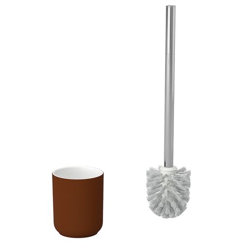 IKEA - EKOLN, toilet brush, brown, 38 cm