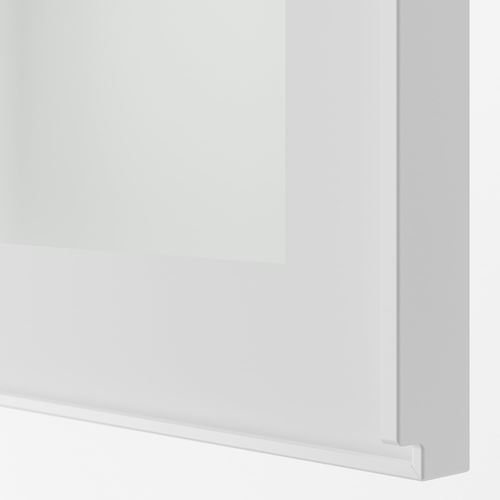 IKEA - HEJSTA, glass door, glass/white, 30x60 cm