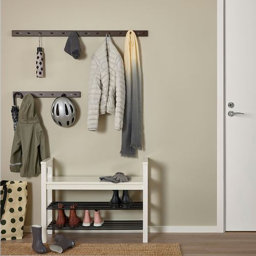 IKEA - HÖVOLM, duvar askısı, koyu kahve, 57 cm