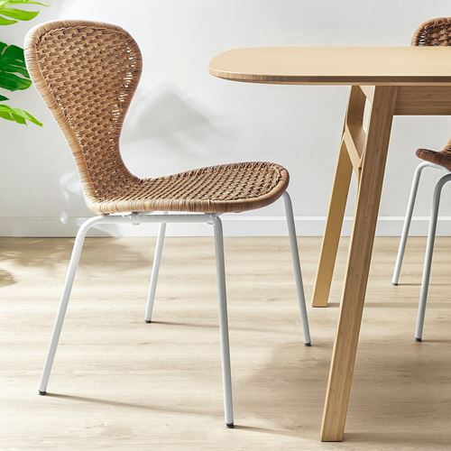 IKEA - ALVSTA, chair, rattan/white