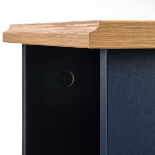 IKEA - SKRUVBY, side table, blue/black, 40x32 cm