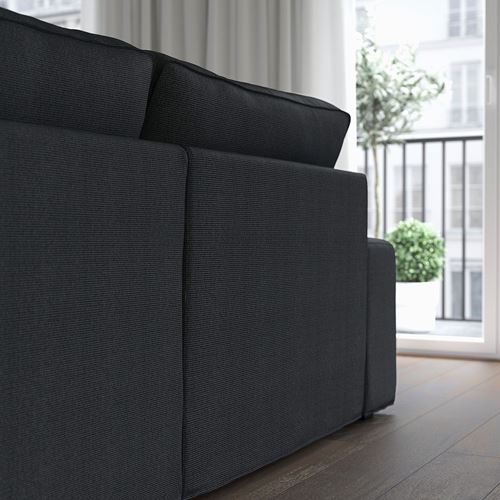 IKEA - KIVIK, 3-seat sofa and chaise longue, Tresund anthracite