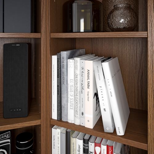 IKEA - BILLY, corner bookcase, brown ash veneer, 95/95x28x202 cm