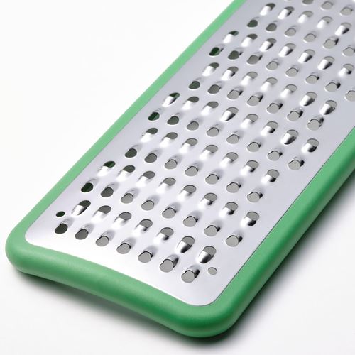 IKEA - UPPFYLLD, grater with handle, high-gloss green, 30 cm