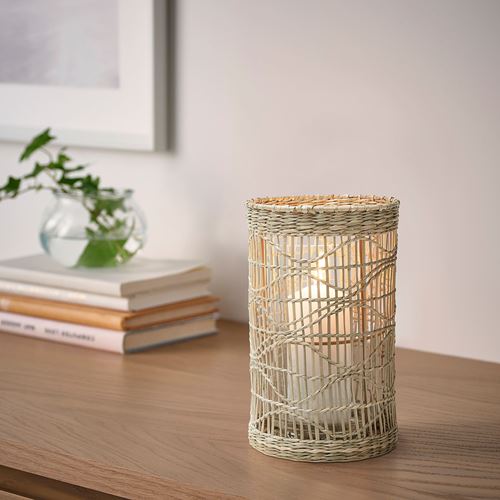 IKEA - SLIPPRIG, mumluk, bej, 25 cm