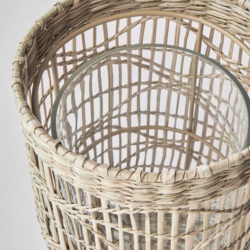 IKEA - SLIPPRIG, mumluk, bej, 25 cm