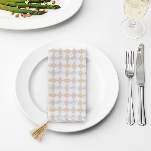 IKEA - GOKVALLA, cloth napkin, multicolour/patterned, 40x40 cm