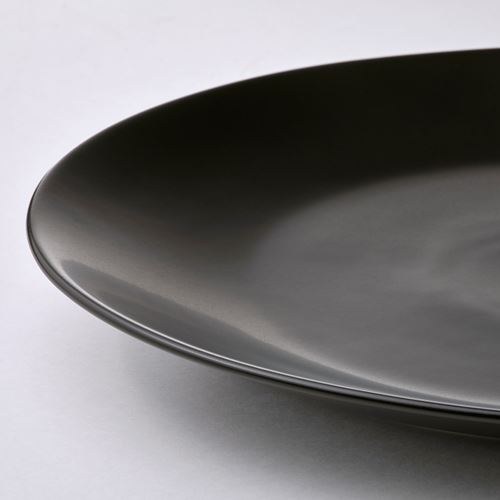 IKEA - ÖMSESIDIG, plate set, black, 31 cm