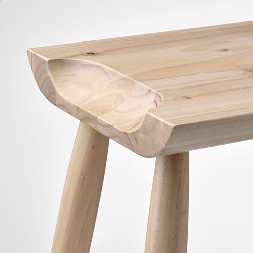 IKEA - ÖMSESIDIG, wooden stool, pine