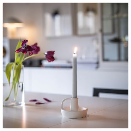 IKEA - KLOKHET, chandelier candle, light grey