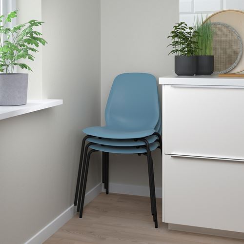 IKEA - LIDAS/SEFAST, chair, blue/black