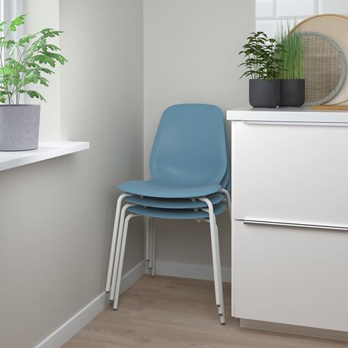 IKEA - LIDAS/SEFAST, chair, blue-white