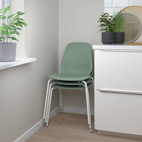 IKEA - LIDAS/SEFAST, chair, green/white