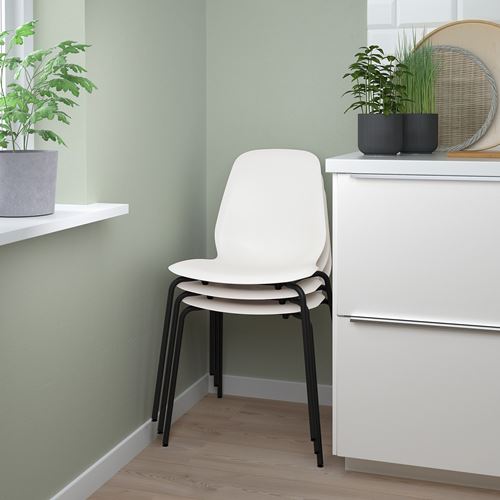 IKEA - LIDAS/SEFAST, chair, white/black