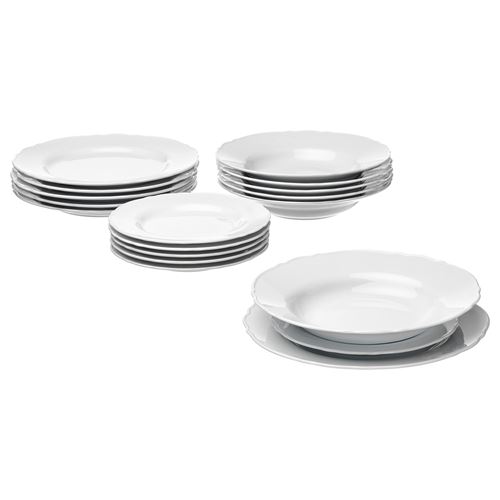 IKEA - UPPLAGA, set of serveware, white