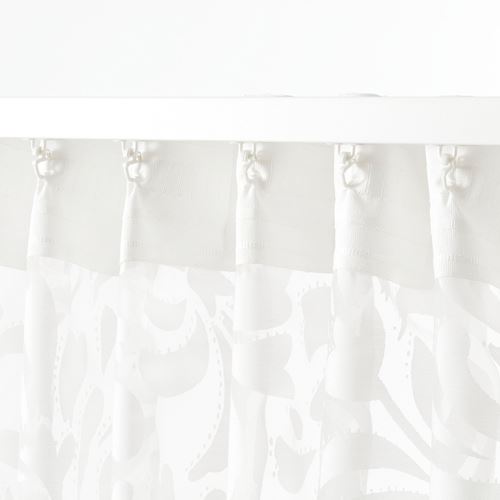 IKEA - SKAREFLY, sheer curtains, 1 pair, white, 145x300 cm