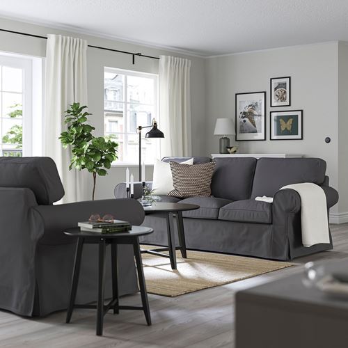 IKEA - EKTORP, 3'lü kanepe, hallarp gri