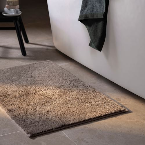 IKEA - SÖDERSJÖN, bath mat, grey-brown, 50x80 cm