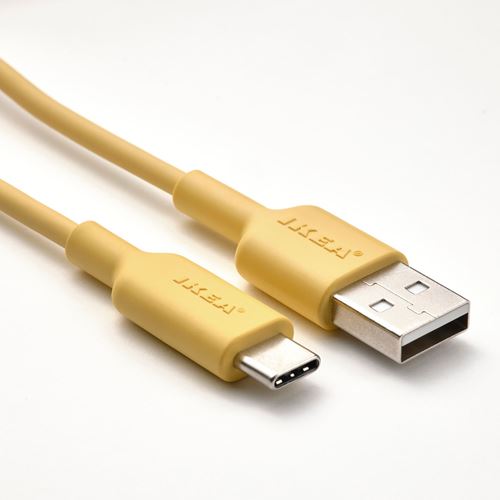 IKEA - SITTBRUNN, USB-C - USB kablo, açık sarı, 1 m