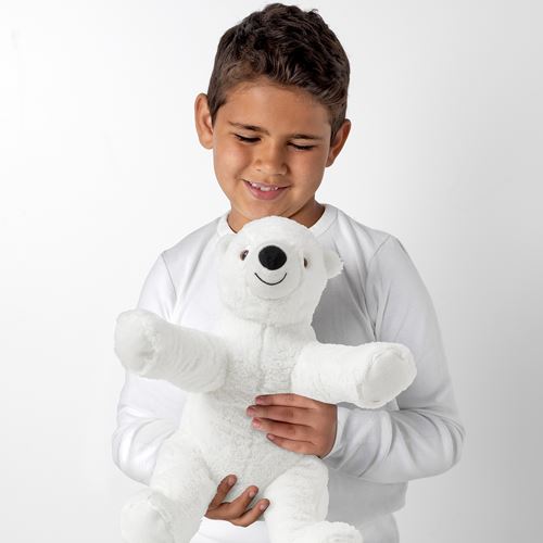 IKEA - SNUTTIG, yumuşak oyuncak, beyaz, 29 cm