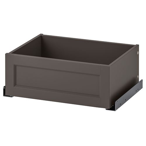IKEA - KOMPLEMENT, drawer with framed front, dark grey, 50x35 cm