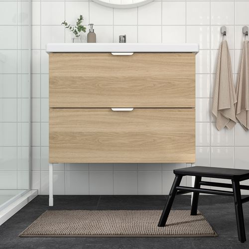 IKEA - TOFTBO, banyo paspası, koyu bej, 50x80 cm