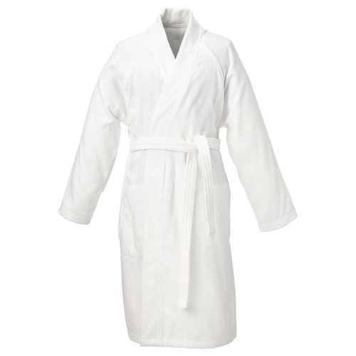 IKEA - ROCKAN, bath robe, white, S/M
