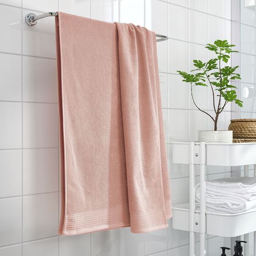 IKEA - VINARN, bath sheet, light pink, 100x150 cm