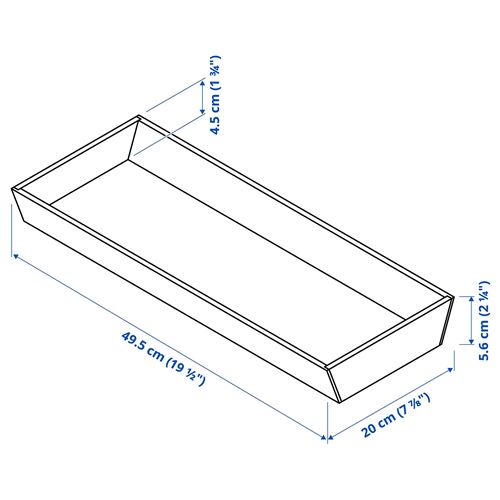 IKEA - UPPDATERA, drawer organizer, bamboo, 20x50 cm