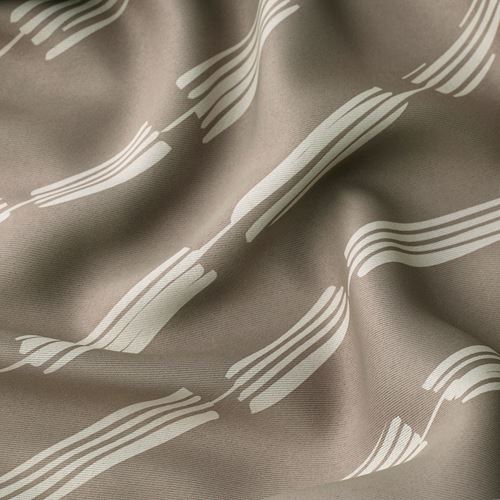 IKEA - HACKBERBERIS, blackout curtain, 1 pair, beige, 145x300 cm