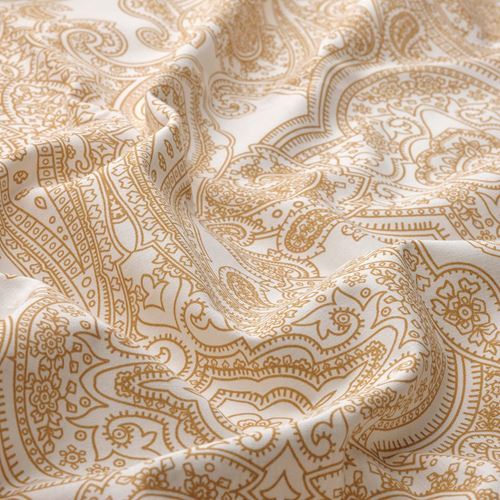 IKEA - JATTEVALLMO, yastık kılıfı, sarı-beyaz, 50x60 cm