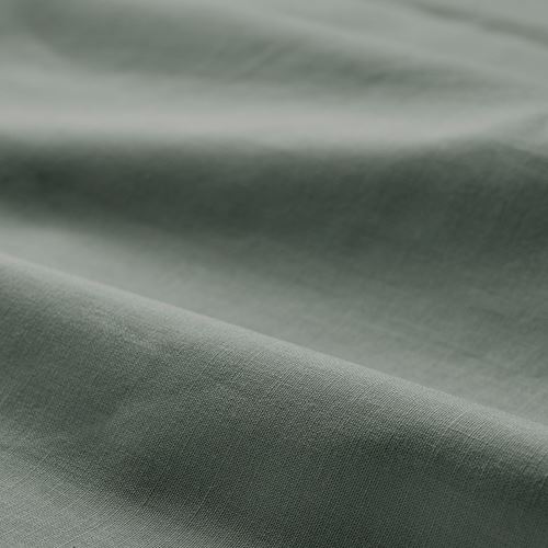 IKEA - DVALA, pillowcase, grey-green, 50x60 cm