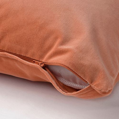 IKEA - SANELA, lace pillow cover, orange, 40x58 cm