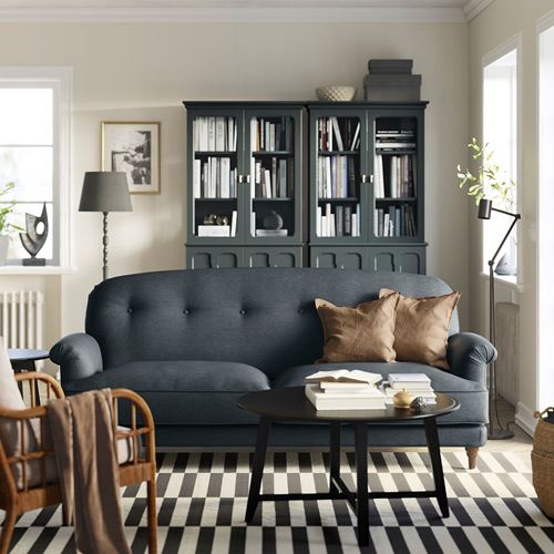 IKEA - ESSEBODA, 3-seat sofa, knaback anthracite