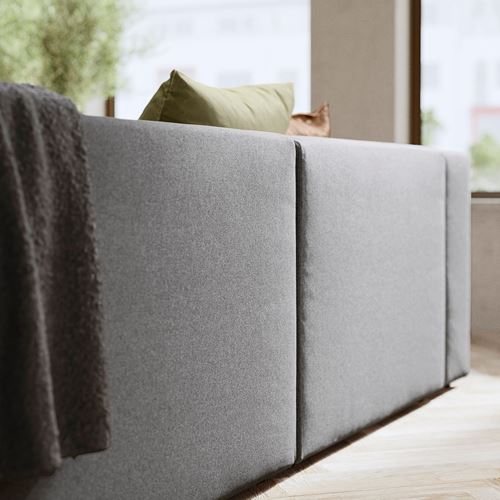 IKEA - JATTEBO, u-shaped sofa, 3,5 seat, tonerud grey