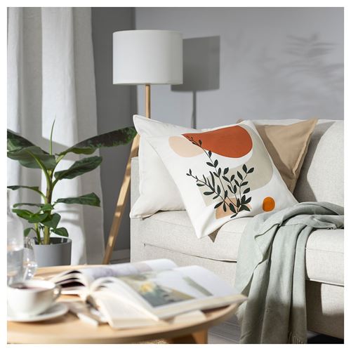 IKEA - GUMPSPINNARE, kırlent kılıfı, çok renkli-desenli, 50x50 cm