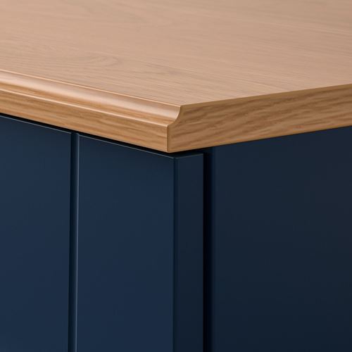 IKEA - SKRUVBY, console, blue/black, 190x90 cm