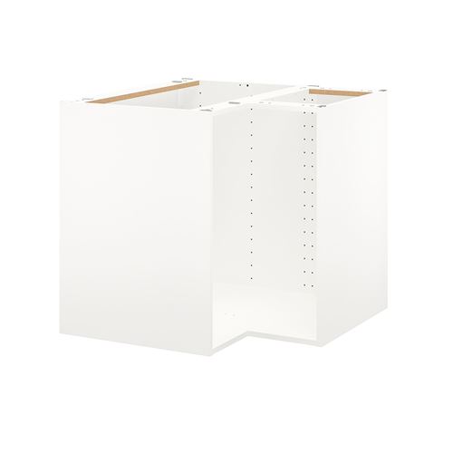 IKEA - METOD, corner base cabinet frame, white, 88x60x80 cm