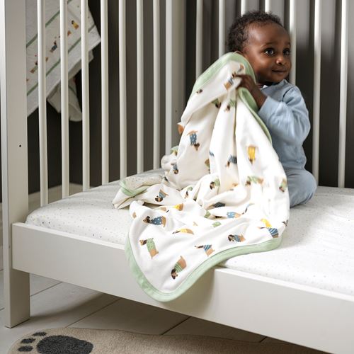 IKEA - DRÖMSLOTT, bebek battaniyesi, çok renkli, 80x100 cm