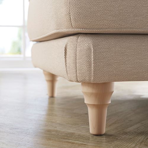 IKEA - ESSEBODA, pouffe, knaback light beige