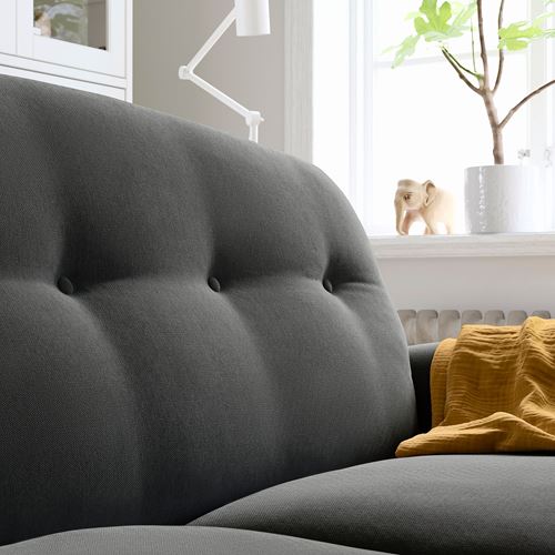 IKEA - ESSEBODA, 2-seat sofa, TALLMYRA medium grey